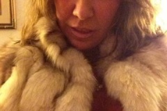 Mz Fawn wearing one of her Furs
